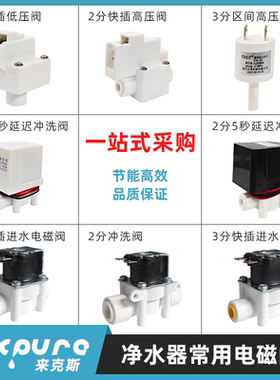 DC/24V高压低压进水废水自动反冲洗电磁阀 纯水机自带300CC废水比