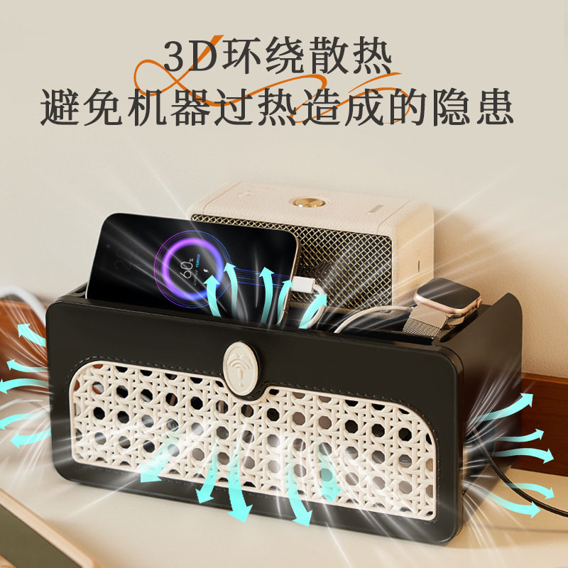 路由器遮丑神器wifi遮挡装饰箱新款电视柜机顶盒网线收纳盒光猫大