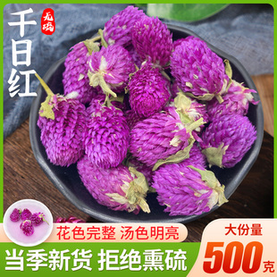 千日红500g千日红干花散装正品另售红巧梅玫瑰花茶柠檬片茉莉花