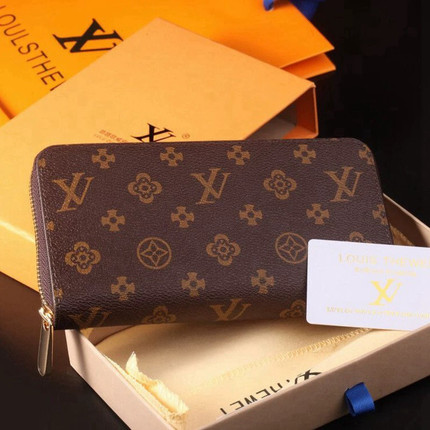 2025新款M LV包包女新款女包老花拉链钱包真皮男女通用长款手拿包