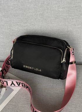 西班牙单肩带包BIMBA Y LOLA2021夏季新款相机包字母斜挎女士女包