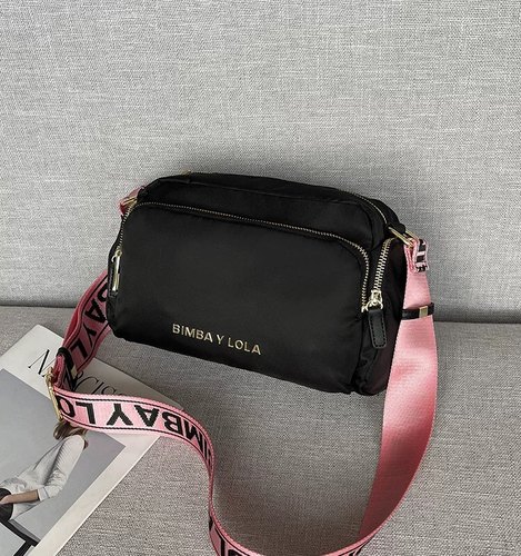 西班牙单肩带包BIMBA Y LOLA2021夏季新款相机包字母斜挎女士女包