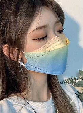 F94鱼嘴高1颜值潮流4立体口罩d一次性黑口白罩男女网红同款202K1