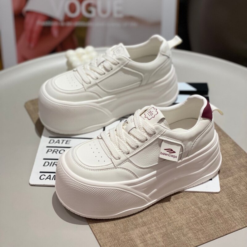韩版厚底增高小白鞋女百搭