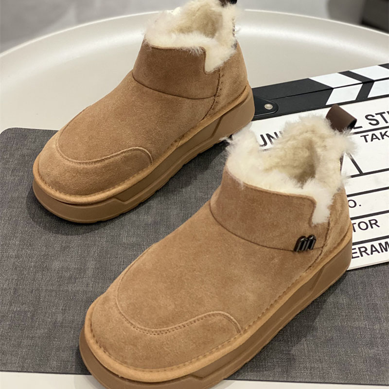 雪地靴短筒冬季加绒加厚