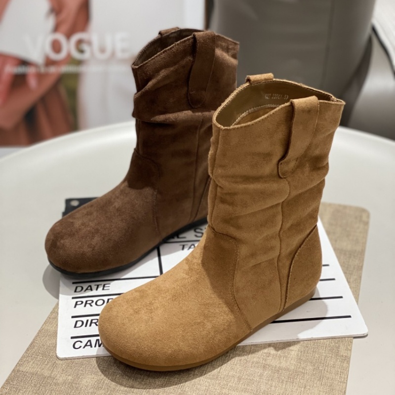 马丁靴女美拉德配裙子堆堆时装靴