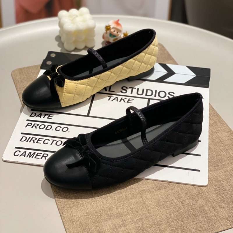 法式菱格小香风平底玛丽珍鞋2026蝴蝶结圆头日常气质单鞋百搭女鞋,女鞋,时尚休闲鞋,淘宝优惠券,粉丝福利购,淘宝优惠卷