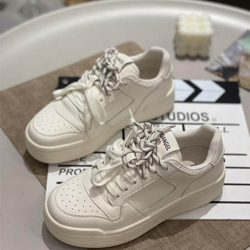 厚底增高小白鞋女款2025春季新款百搭休闲复古轻便学生运动板鞋女,女鞋,休闲板鞋,淘宝优惠券,粉丝福利购,淘宝优惠卷