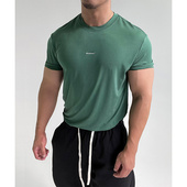 180g克重薄款 垂坠轻薄透气凉感面料运动户外休闲健身潮男短袖 T恤