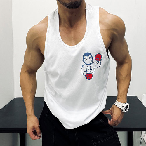 修身四季肌肉男显身材背心