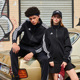 Adidas阿迪达斯新款 外套男女情侣夹克保暖休闲跑步运动服 TR30JR