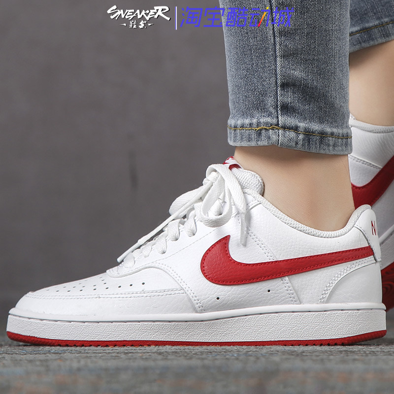 nike 2023夏季女鞋运动鞋低帮鞋子休闲鞋红勾小白板鞋cd5434-110