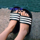 Adidas阿迪达斯2023夏季 一字拖F35543 涉水沙滩鞋 轻便经典 运动拖鞋