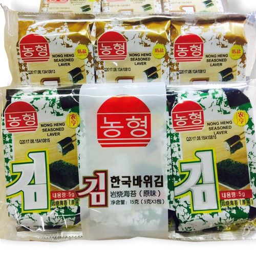 农亨岩烧海苔4*13.5g儿童即食营养拌饭寿司海苔休闲办公零食包邮 - 封面