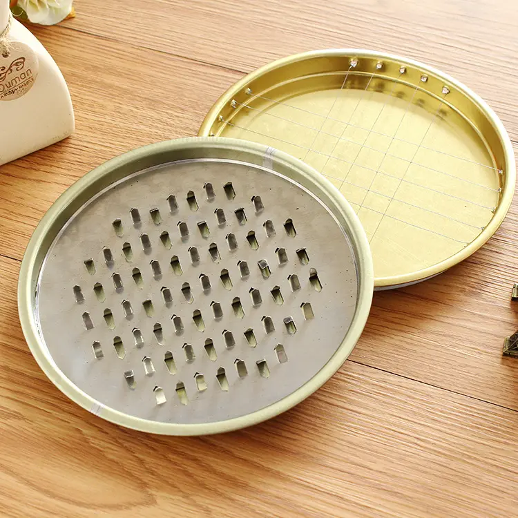 大号不锈钢锯齿蚊香盘 蚊香座防火蚊香托盘蚊香架蚊香盒接灰盘底