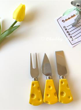 chubby baby*摆盘美哭！超特别陶瓷奶酪芝士刀黄油刀ins西餐刀