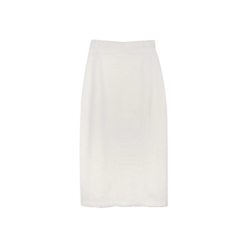 ALU高奢私服 黏黏白貝貝蘇力無雜質羊毛羊絨高密度弹力贵妇半身裙