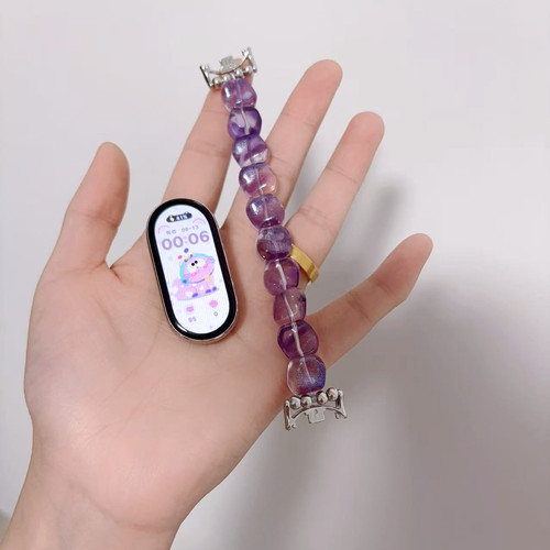 适用小米手环表带10手编织串珠8腕带9pro红米watch4/5/6手表带