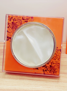 橙色锦鲤包装盒透明圆内胆海参茸片石斛元贝鲍鱼一斤通用空礼品盒