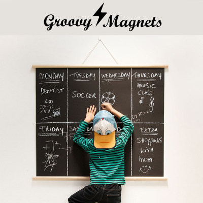 比利时Groovy Magnets磁性小黑板 家用涂鸦画布儿童写字板