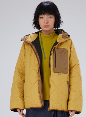 TRIP&CO秋冬男女保暖棉服双面穿时尚外套撞色绗缝上衣