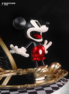 迪士尼MORSTORM魔力风暴惊吓弹簧眼米奇潮玩手办公仔卡通玩偶现货