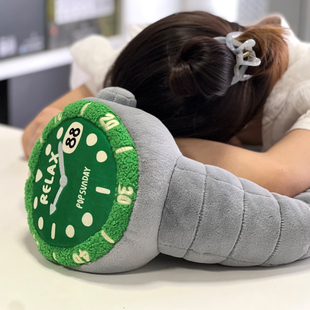 POPSUNDAY原创毛绒relax抱枕手表颈枕脖套午睡神器趴趴枕潮玩家居