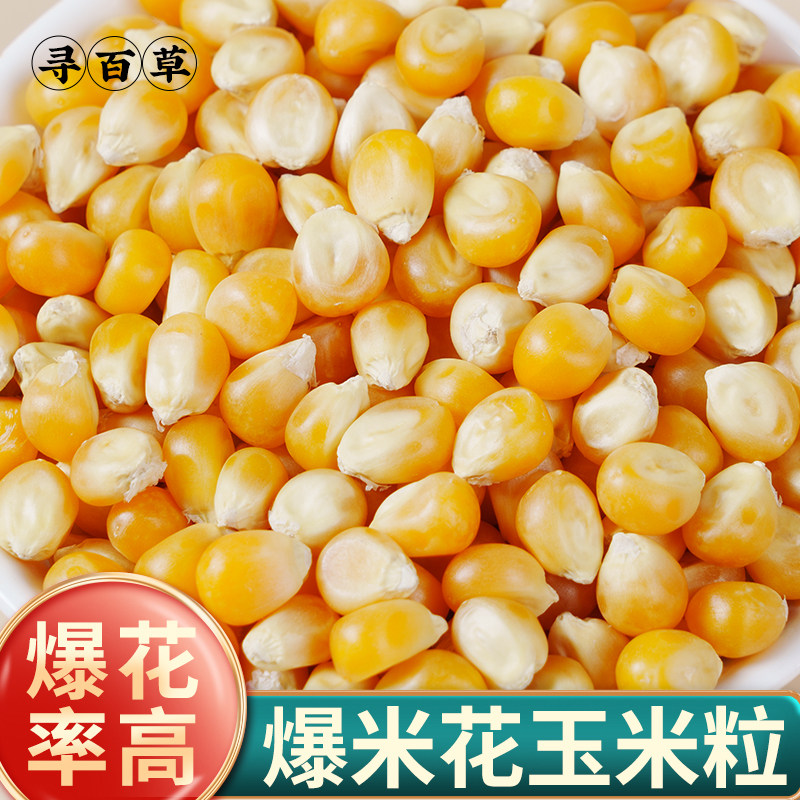 爆米花专用玉米粒原材料爆裂苞米家用自制袋装球形电影院新货商用,粮油调味/速食/干货/烘焙,玉米,淘宝优惠券,粉丝福利购,淘宝优惠卷