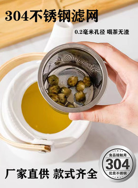 茶壶滤网茶滤内置过滤煮茶滤网