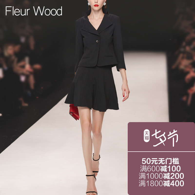 FLEUR WOOD2017Ç^пîÅ®×°Å·ÃÀÐÞÉíÊÕÑü¶ÌÍâÌ×ɡȹ°ëÉí¶ÌȹÌ××°