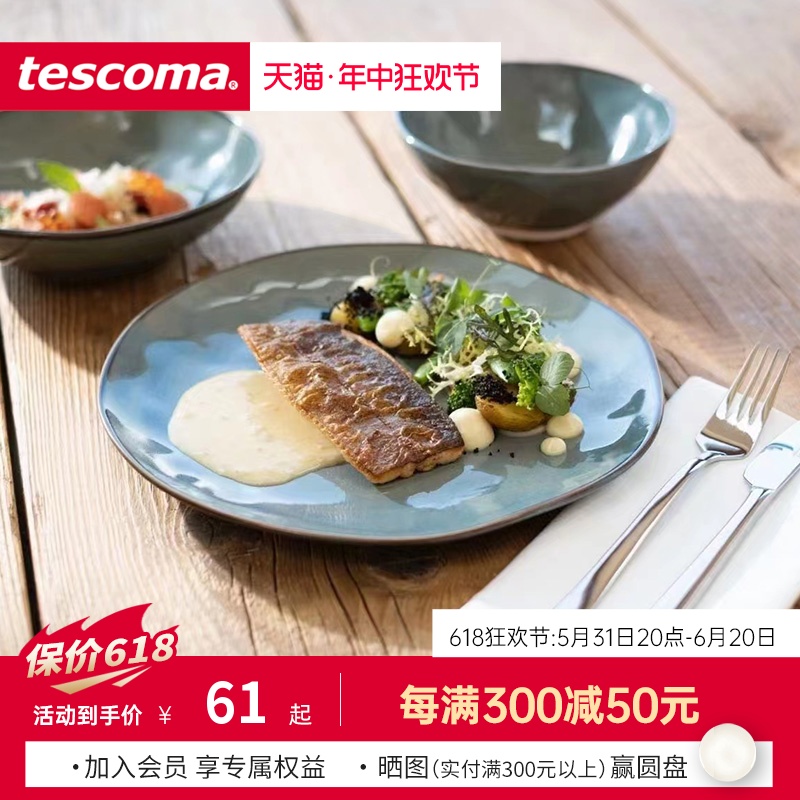 捷克/tescoma LIVING系列 进口家用陶瓷碟子 高级感餐盘 餐饮具 盘 原图主图