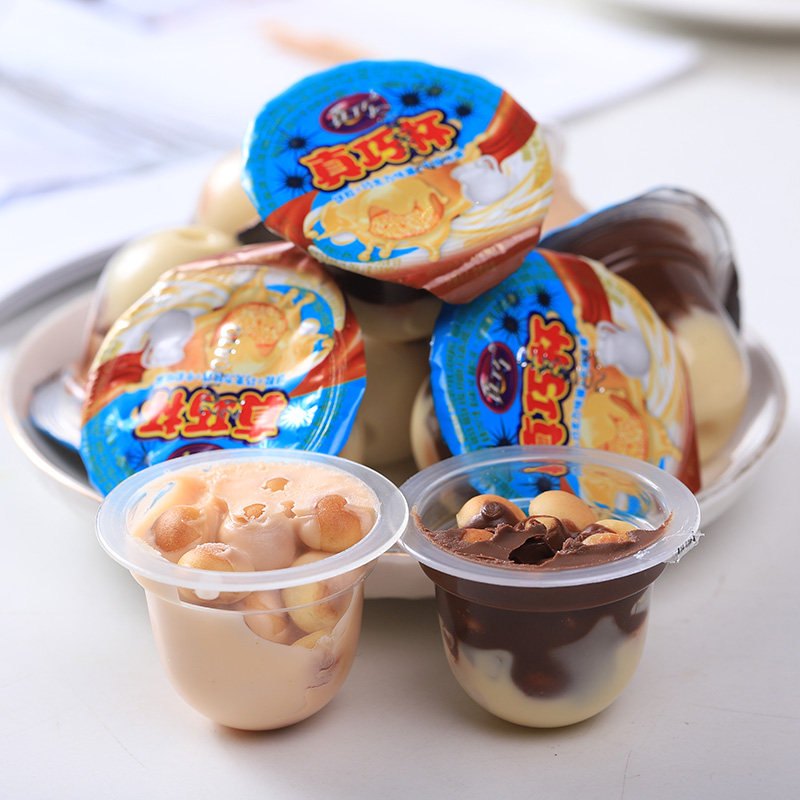 真巧杯巧克力杯大杯装儿童夹心饼干正品巧克杯童年休闲零食小吃