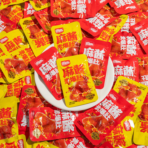 豆多奇麻酱素毛肚大片装魔芋爽素爆肚素食办公室零食小吃休闲素肉