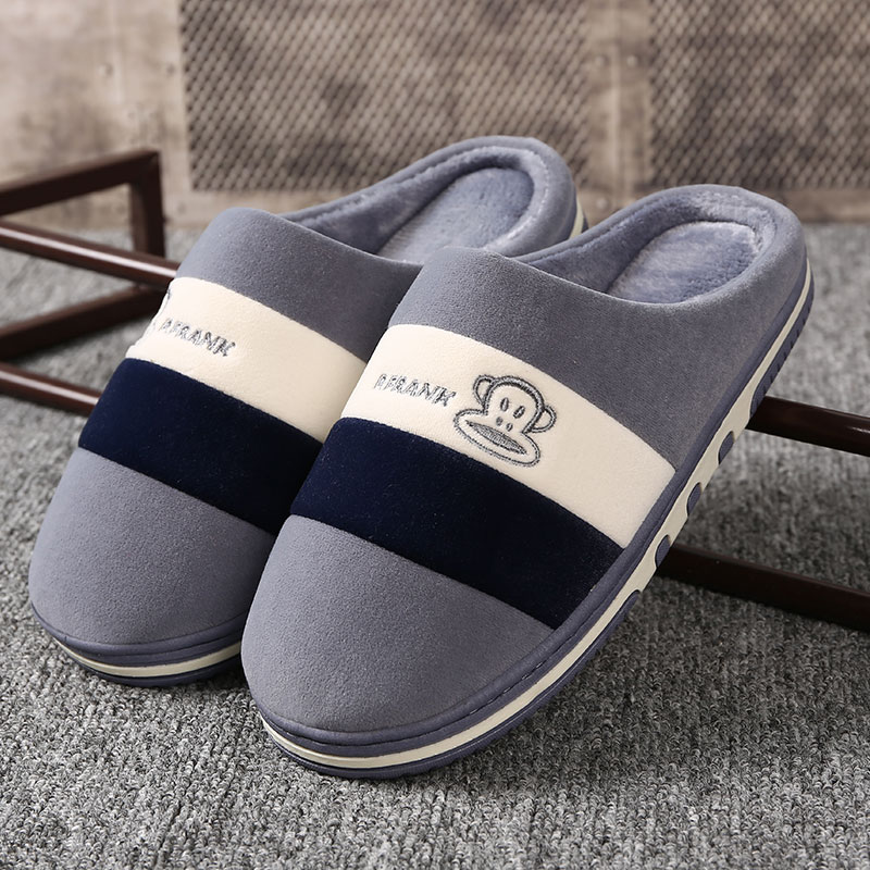 大嘴猴冬天棉拖鞋男女家居情侣保暖厚底加绒居家室内防滑冬季加厚