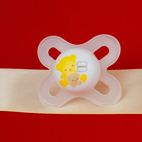 美安萌安抚奶嘴硅胶磨牙奶嘴咬咬乐美安萌奶嘴  安抚奶嘴 扁嘴