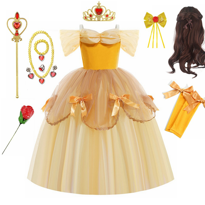 女童美女与野兽蓬蓬裙贝儿公主