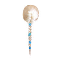 Frozen Elsa Princess dress wig, Girl Mermaid Anna, Cinderella, Sleeping Beauty Snow White braid thumbnail 5