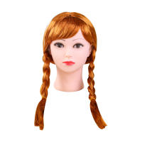 Frozen Elsa Princess dress wig, Girl Mermaid Anna, Cinderella, Sleeping Beauty Snow White braid thumbnail 2