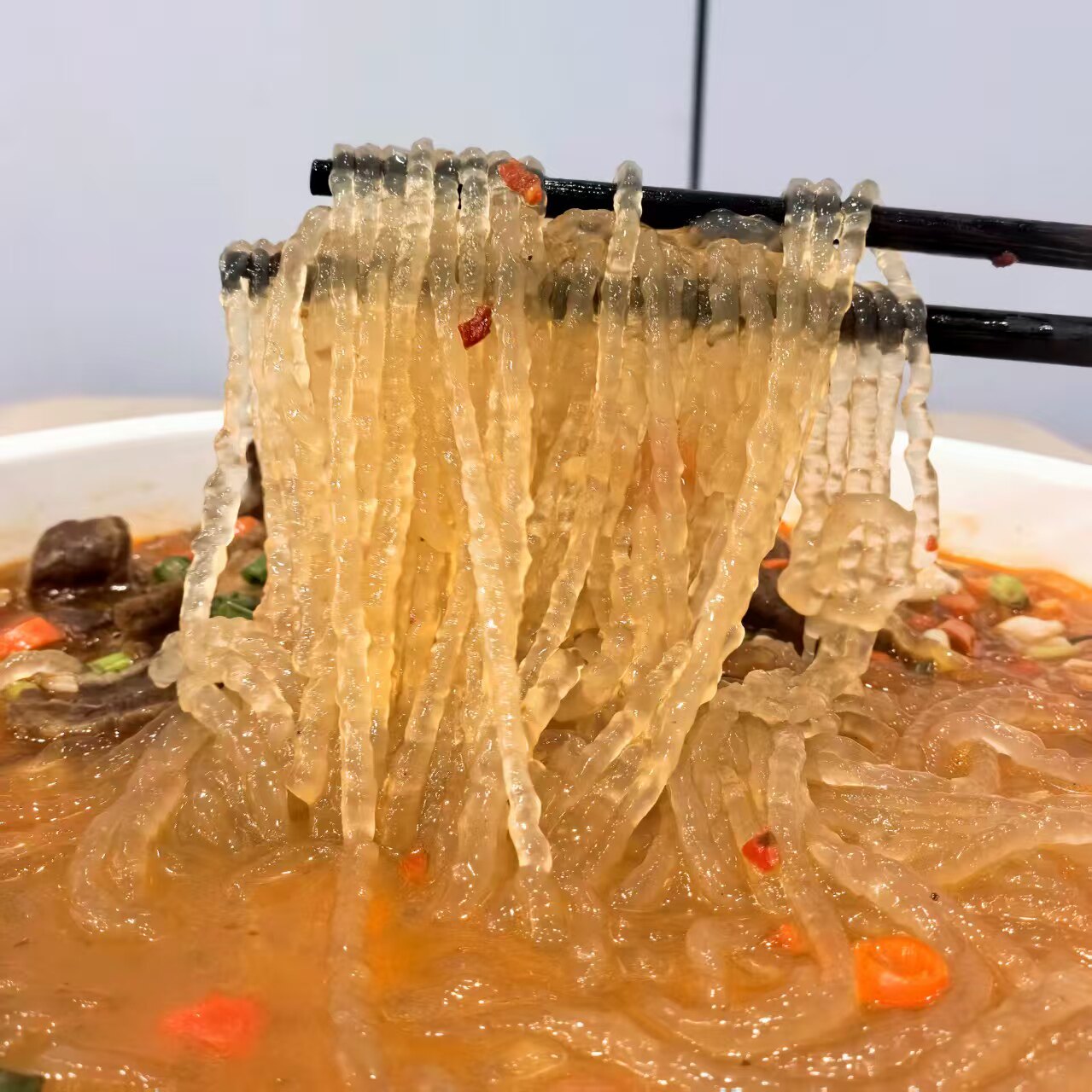 正宗纯红薯粉条湖南特产地瓜粉丝火锅粉酸辣粉条干货粉丝细宽粉