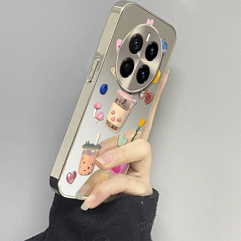 适用蛋糕奶茶荣耀magic7pro手机壳6电镀5镜面4全包3防摔honor保护套新款女夏日夏天简约创意高级感小众个性