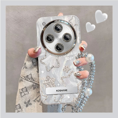 适用OPPOFind系列闪粉星星手机壳