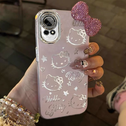 适用HelloKitty华为nova14手机壳13PRO女12ULTRA羽纱11SE可爱10镜头膜9蝴蝶结8全包7防摔6保护套5新款活力版