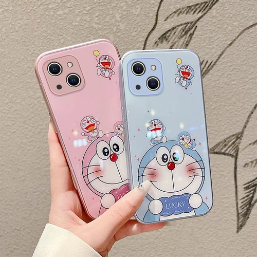 苹果15钢化玻璃动漫手机壳防摔