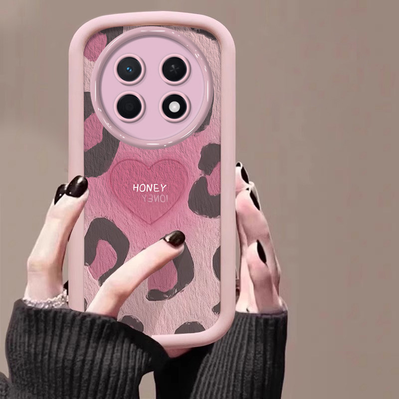 适用华为畅享90promax豹纹爱心手机壳huawei女90plus新款防摔镜头保护套全包外壳ins风高颜值创意超薄轻奢男