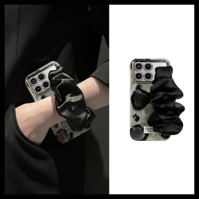 适用红米K系列豹纹腕带手机壳