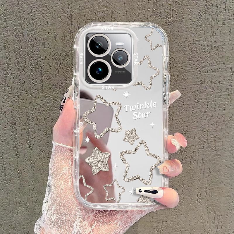 适用真我GT系列闪粉星星手机壳