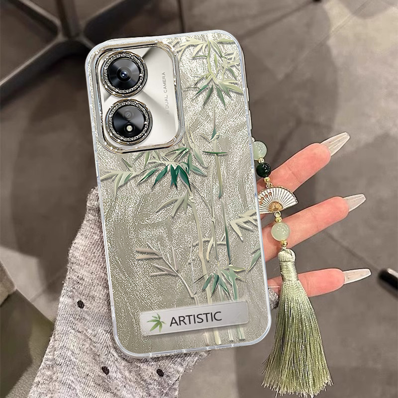 适用OPPOA系列玉骨竹手机壳