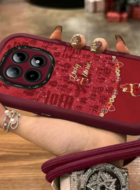 适用闪福葫芦红米note15PRO+手机壳14全包13R红色12turbo防摔11TPRO外10本命年9马年redmi新款7女8保护套2026