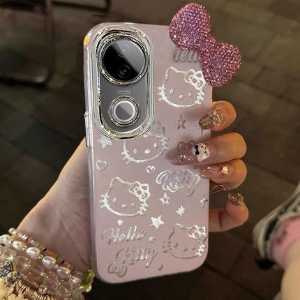适用HelloKitty新款vivos30promini手机壳s20女s19羽纱s18E可爱s17T镜头膜s16蝴蝶结s15全包s12防摔s10保护套