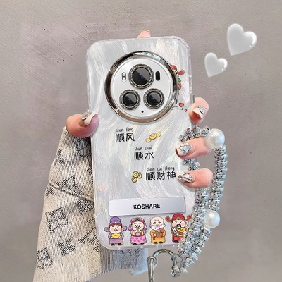 适用荣耀magic系列财神爷手机壳